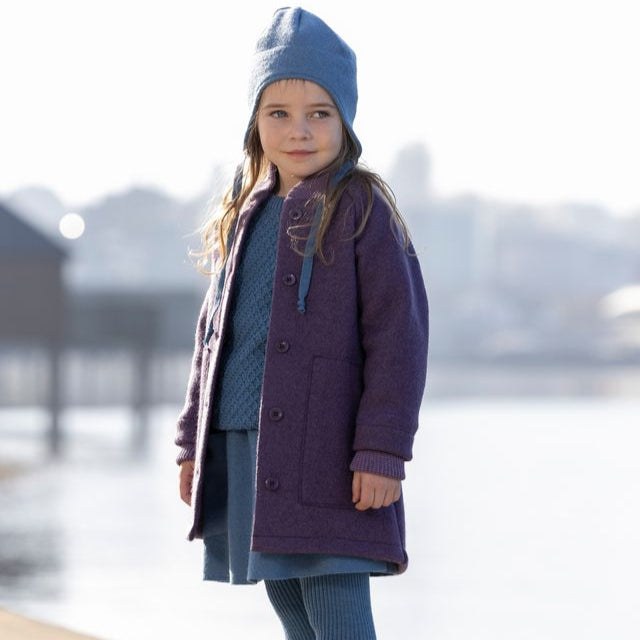 Manteau long en laine bouillie pour tout-petits/enfants Disana : PRÉCOMMANDE