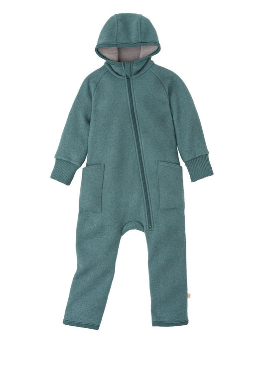 Salopette en laine bouillie pour bébé/jeune enfant Disana avec fermeture éclair : PRÉCOMMANDE