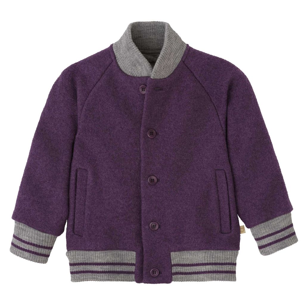 Disana Toddler/Child Varsity Jacket, Boiled Merino Wool: PRE-ORDER