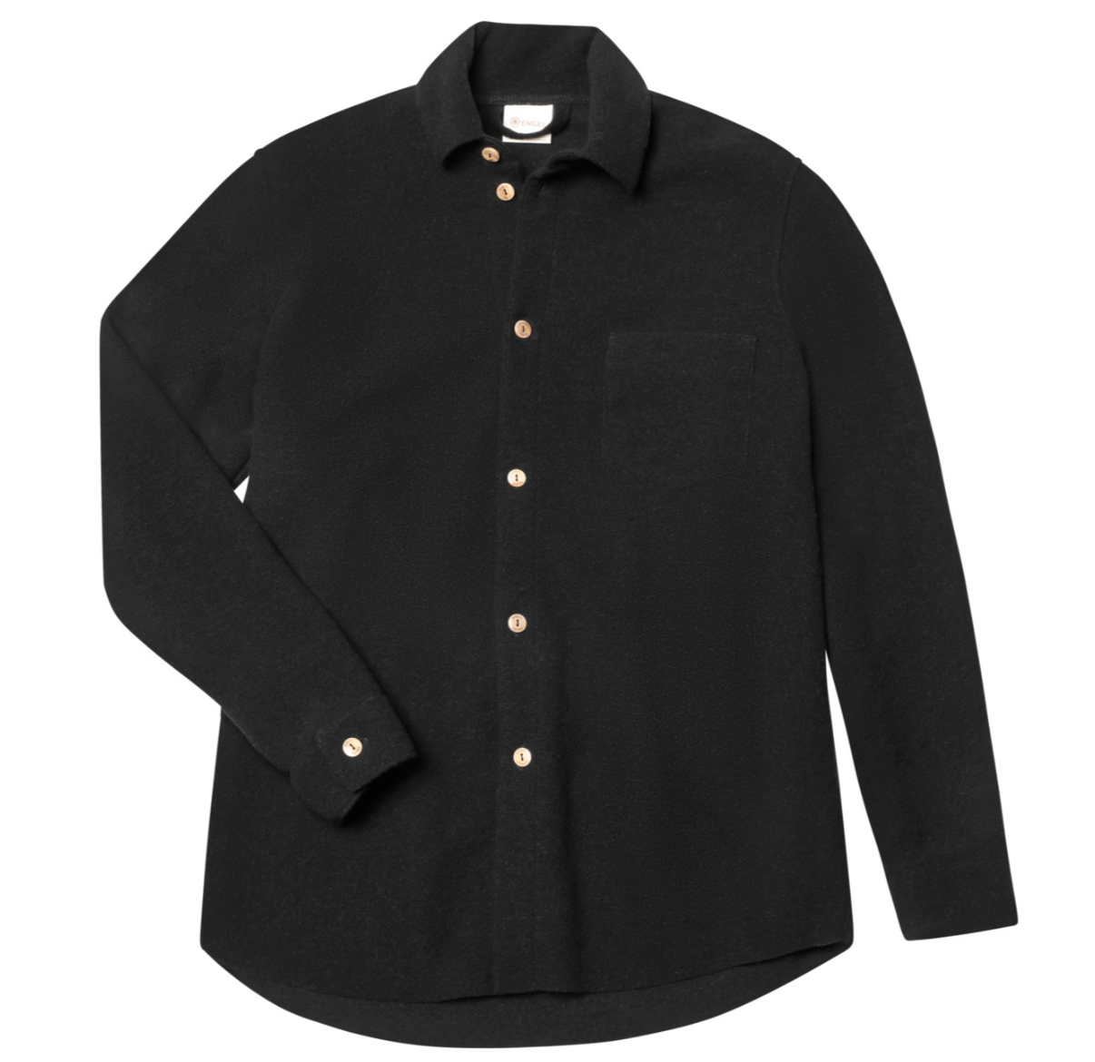 Engel Unisex Button Down Shirt, Boiled Wool