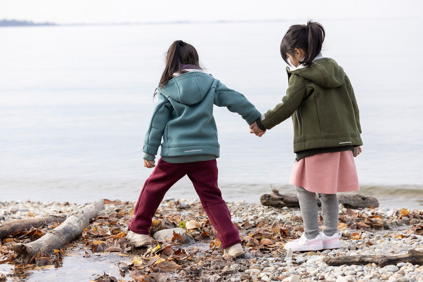 Veste en laine bouillie pour tout-petits/enfants Disana avec fermeture éclair : PRÉCOMMANDE