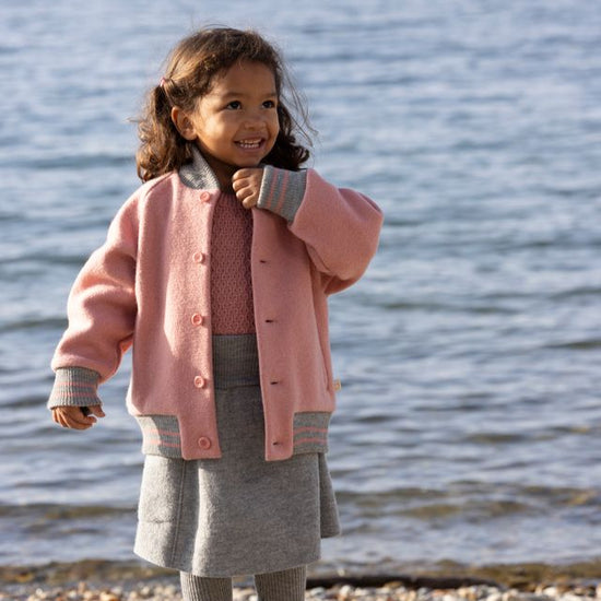 Disana Toddler/Child Varsity Jacket, Boiled Merino Wool: PRE-ORDER