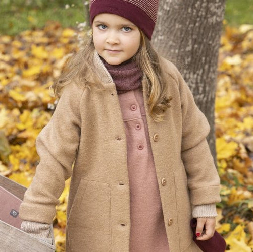 Manteau long en laine bouillie pour tout-petits/enfants Disana : PRÉCOMMANDE