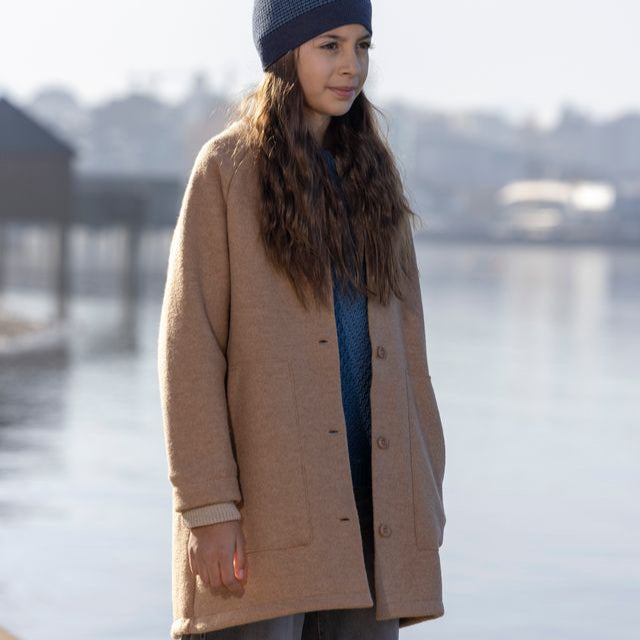 Manteau long en laine bouillie pour tout-petits/enfants Disana : PRÉCOMMANDE