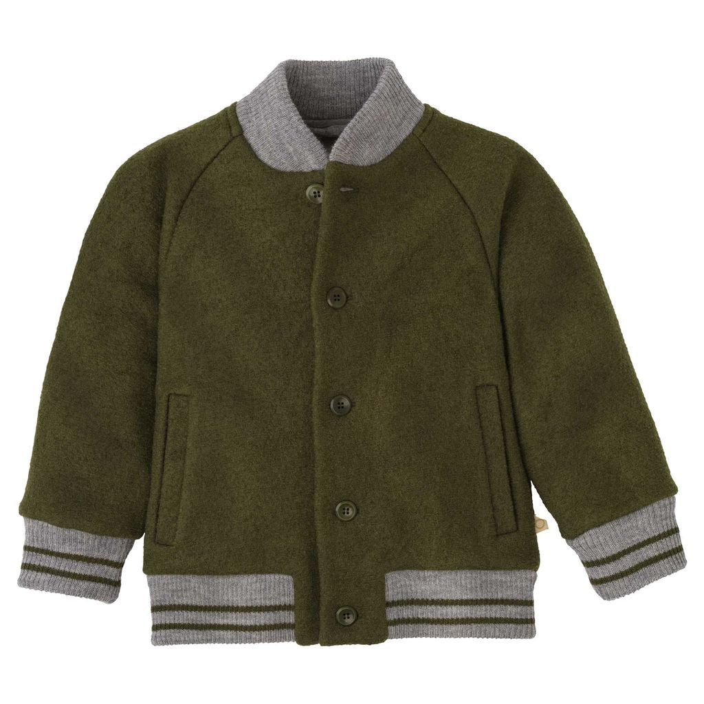 Disana Toddler/Child Varsity Jacket, Boiled Merino Wool: PRE-ORDER