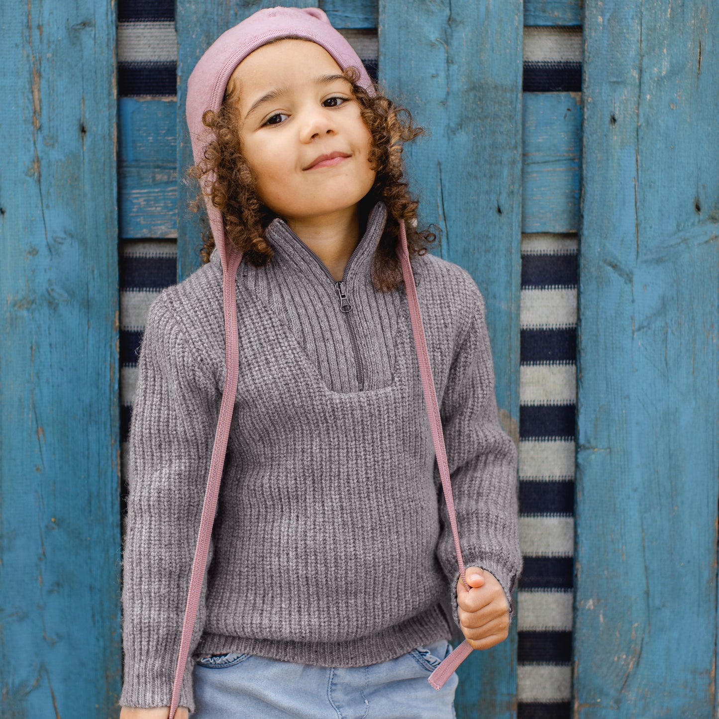 Bonnet Engel pour bébé, laine polaire