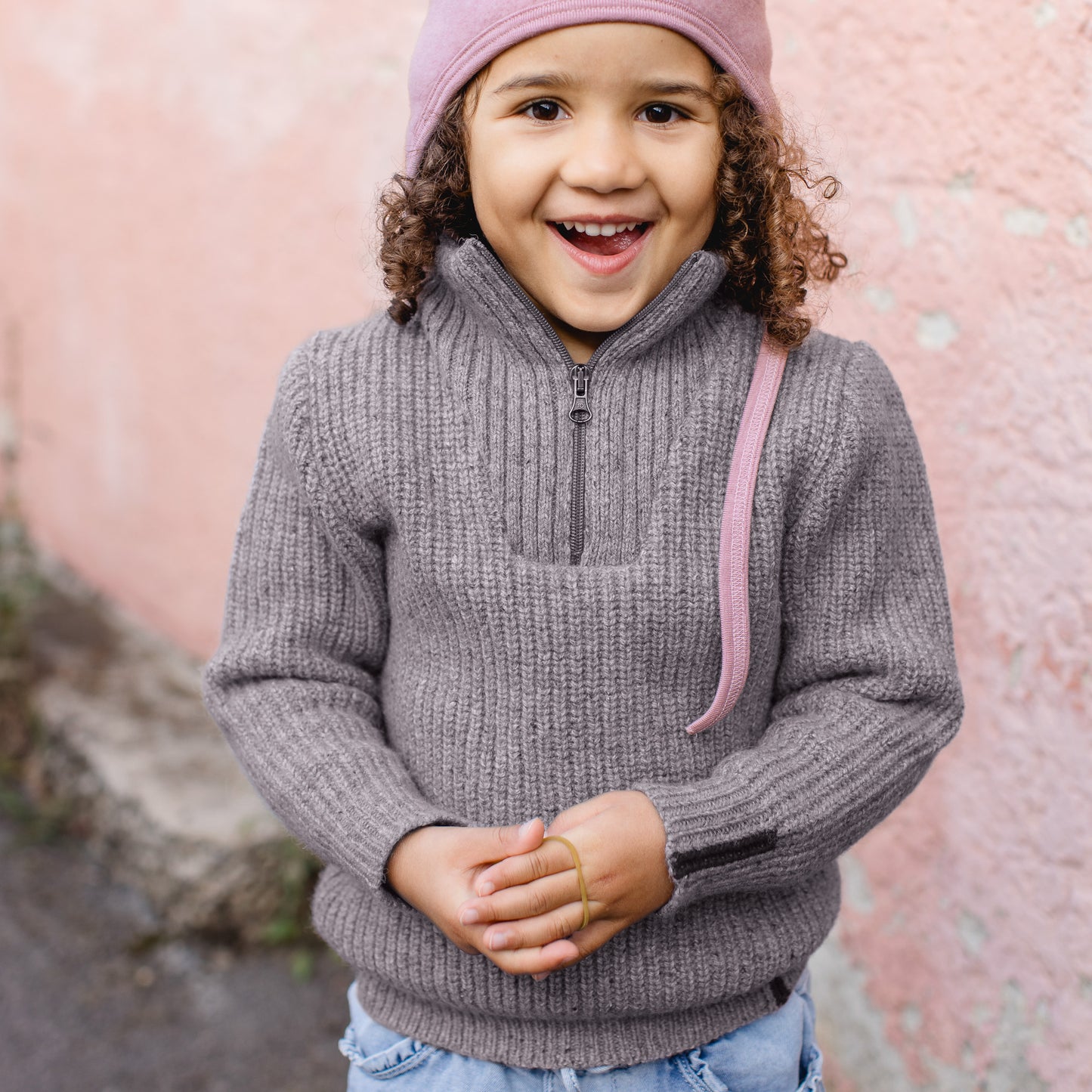 Engel Child Half-Zip Reborn Knit Sweater: PRE-ORDER Discontinued