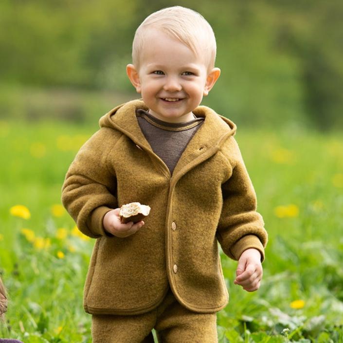 Engel Baby/Toddler/Child Hooded Jacket, Wool Fleece