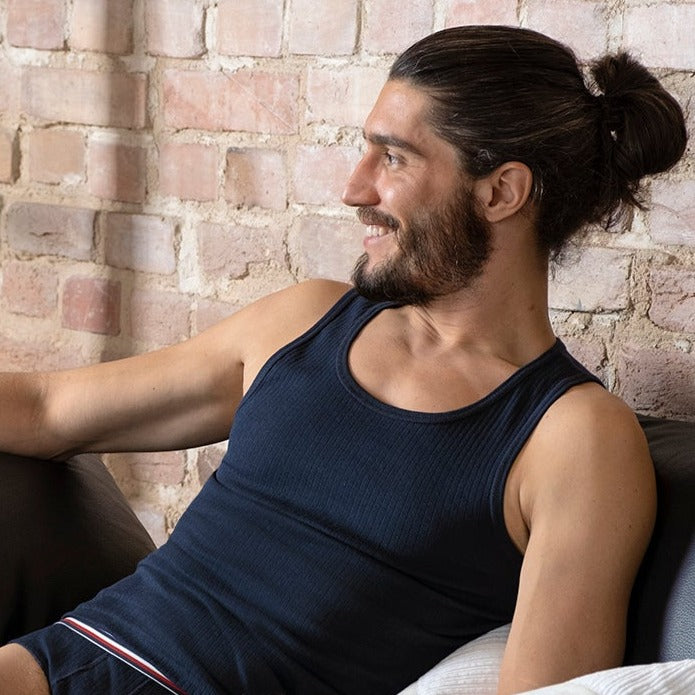 Engel Men's Sleeveless Shirt, Wool/Silk: PRE-ORDER