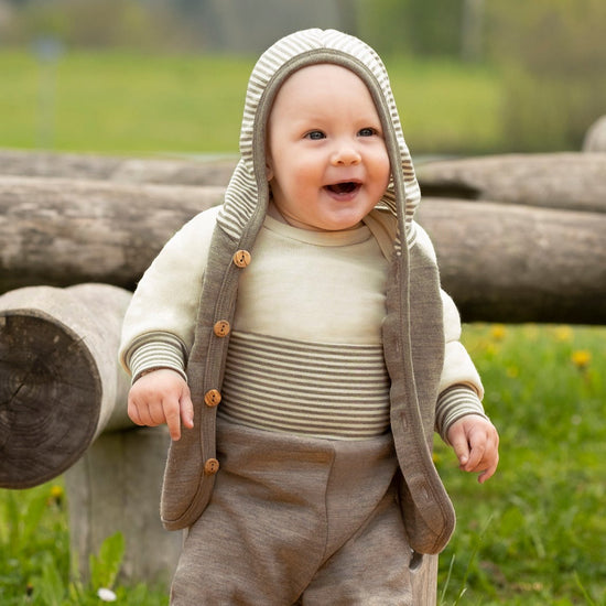 Veste bébé/jeune enfant Engel, laine éponge : PRÉCOMMANDE