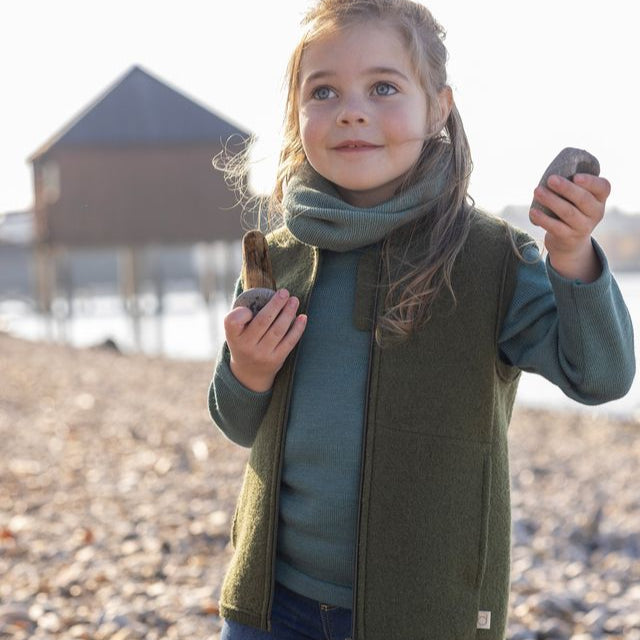 Gilet en laine bouillie pour tout-petits/enfants Disana : PRÉCOMMANDE