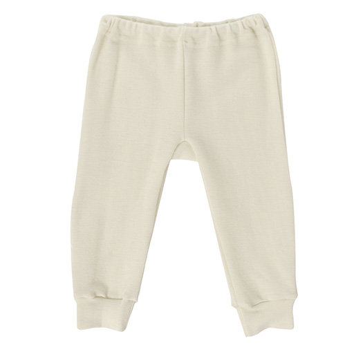 Legging Hocosa pour bébé/jeune enfant avec revers en laine/soie, bleu marine