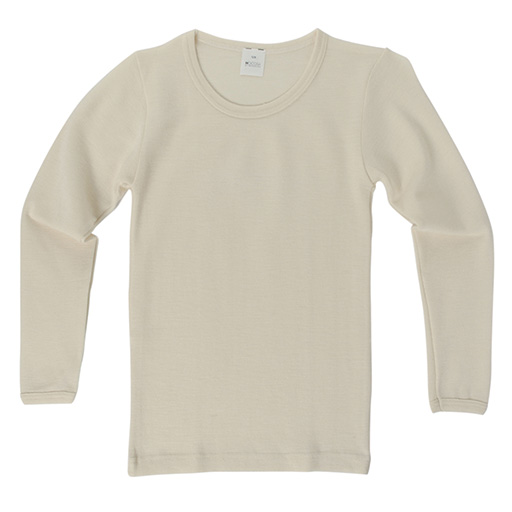 Chemise à manches longues pour enfant Hocosa, laine/soie
