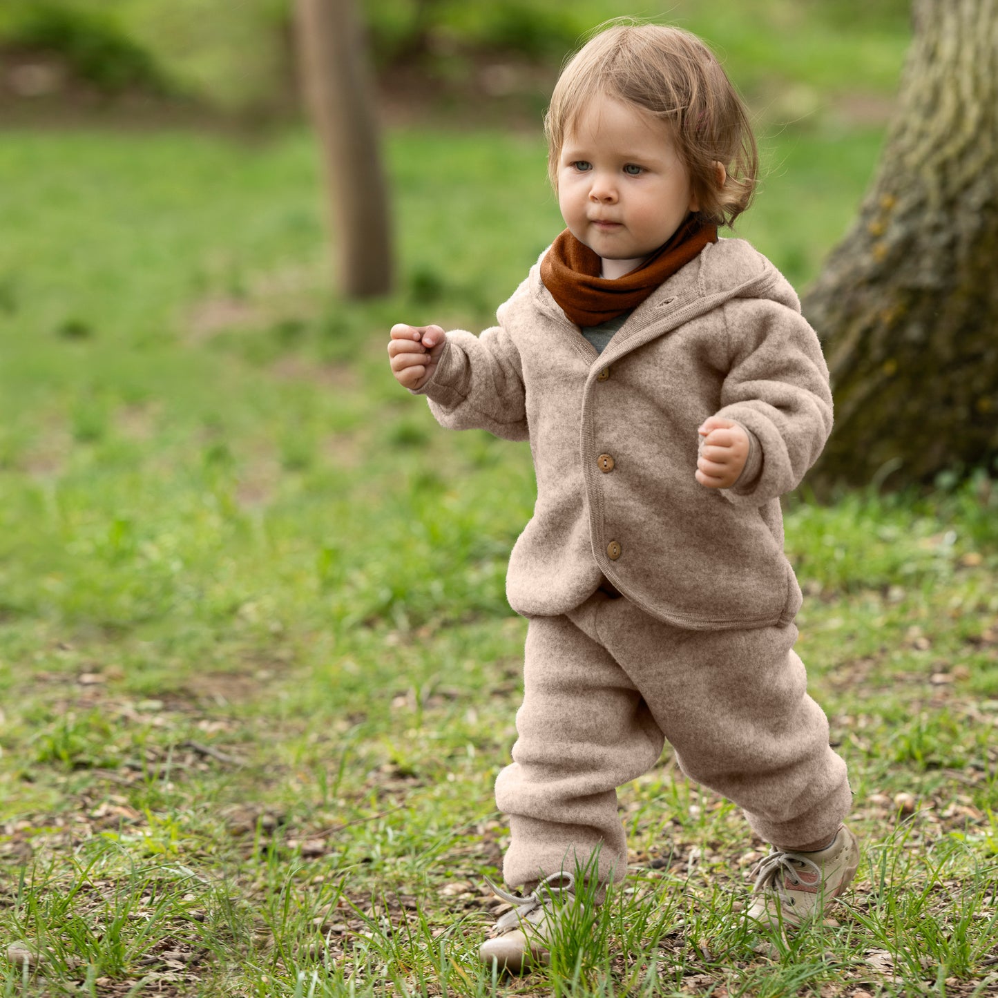 Veste à capuche Engel pour bébé/jeune enfant/enfant, polaire en laine : PRÉCOMMANDE