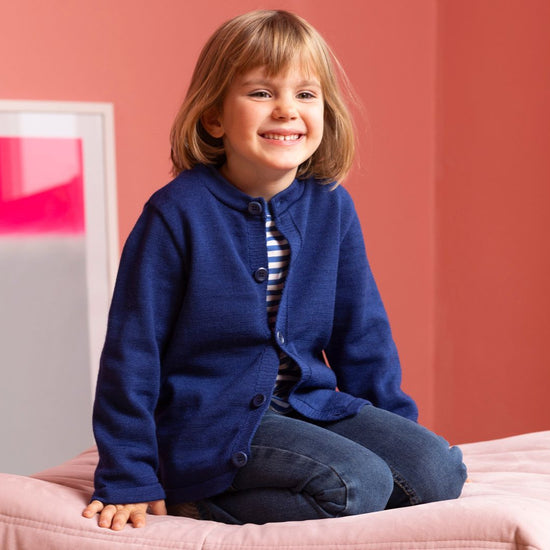 Disana Toddler/Child Cardigan, Merino Wool Knit: PRE-ORDER