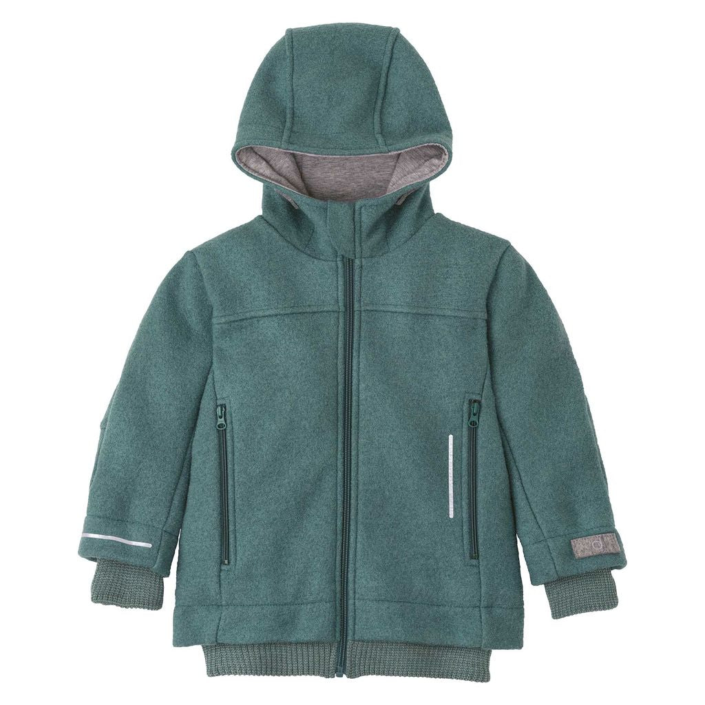 Veste en laine bouillie pour tout-petits/enfants Disana avec fermeture éclair : PRÉCOMMANDE