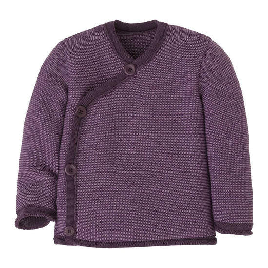 Disana Baby/Toddler Sweater with Button Closure, Melange Merino Wool Knit: PRE-ORDER