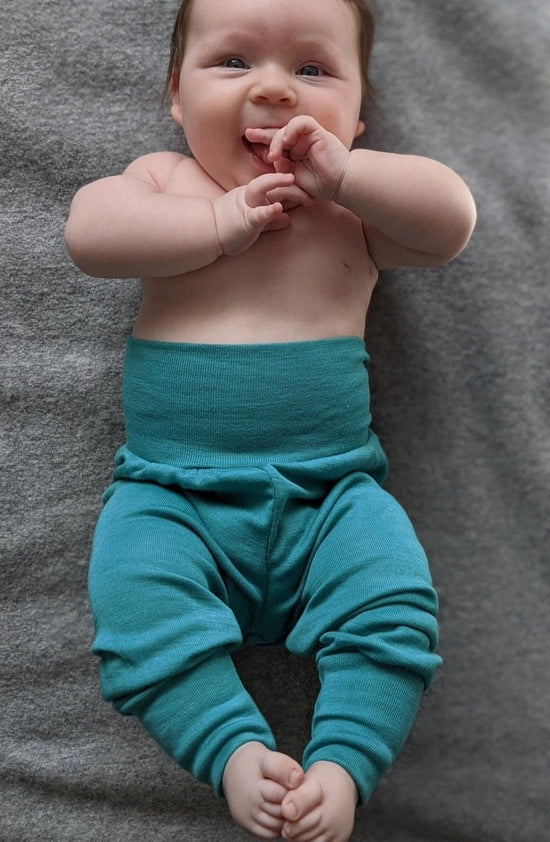 Charger l&amp;#39;image dans la galerie, Pantalon de yoga Engel pour bébé/tout-petit, laine mérinos/soie
