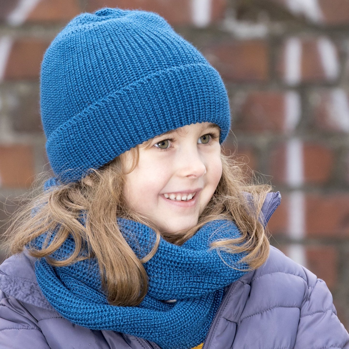Pickapooh Bonnet tricoté pour tout-petit/enfant, laine mérinos/soie