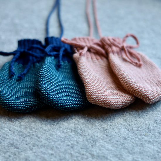 Disana Baby Mitt, Knitted Merino Wool
