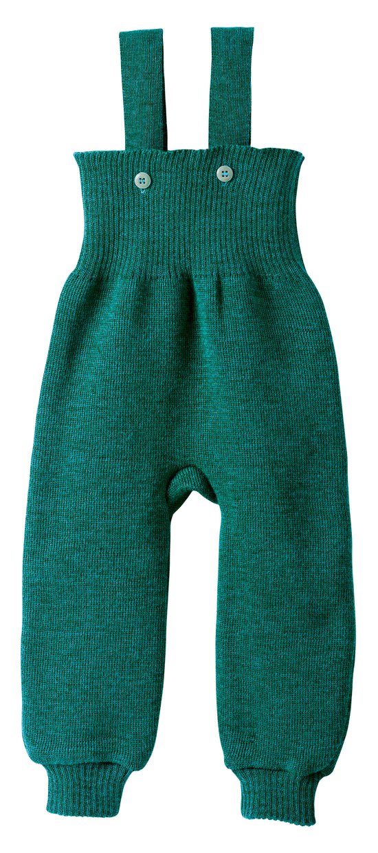Pantalon Disana pour bébé/tout-petit avec bretelles, laine tricotée