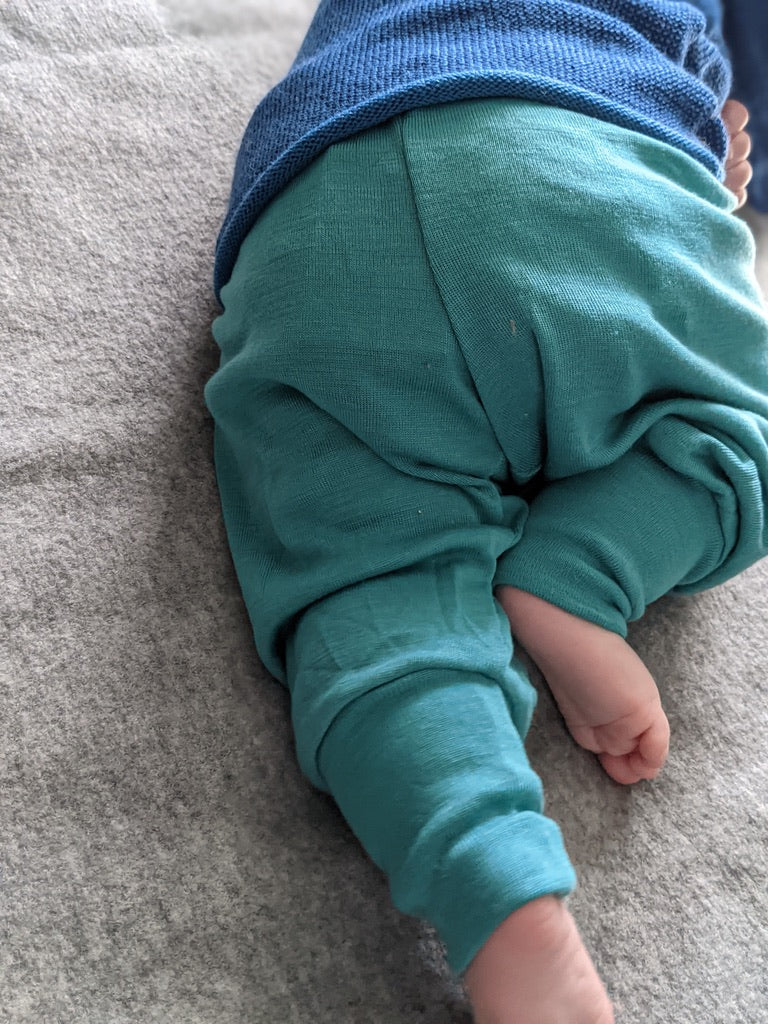 Pantalon de yoga Engel pour bébé/tout-petit, laine mérinos/soie