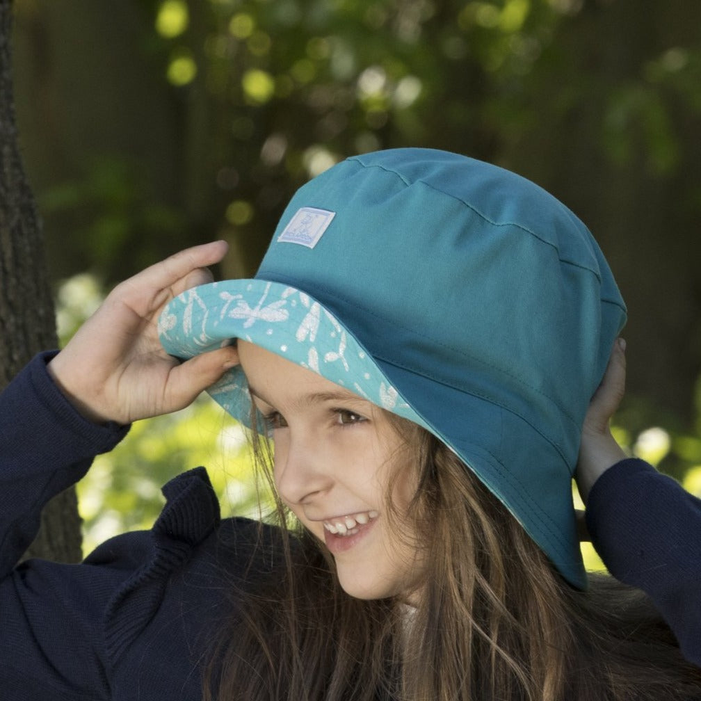 Pickapooh Chapeau de soleil réversible pour tout-petits/enfants, coton - VENTE - 25 % DE RÉDUCTION 