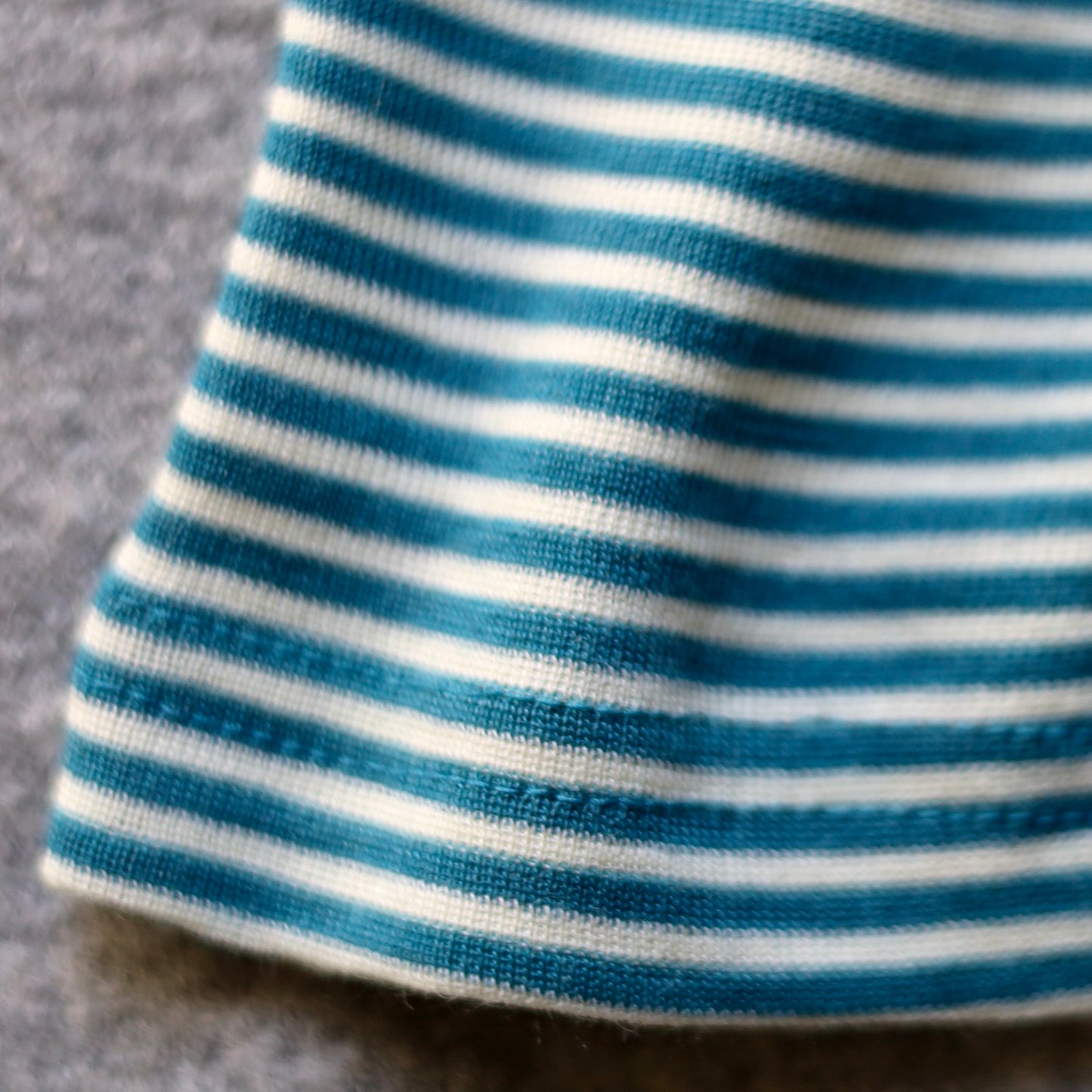 Hocosa Baby Long Sleeve Shirt, Wool/Silk, Striped