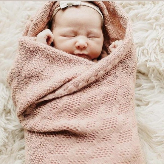 Couverture en laine pour bébé Disana Cassis