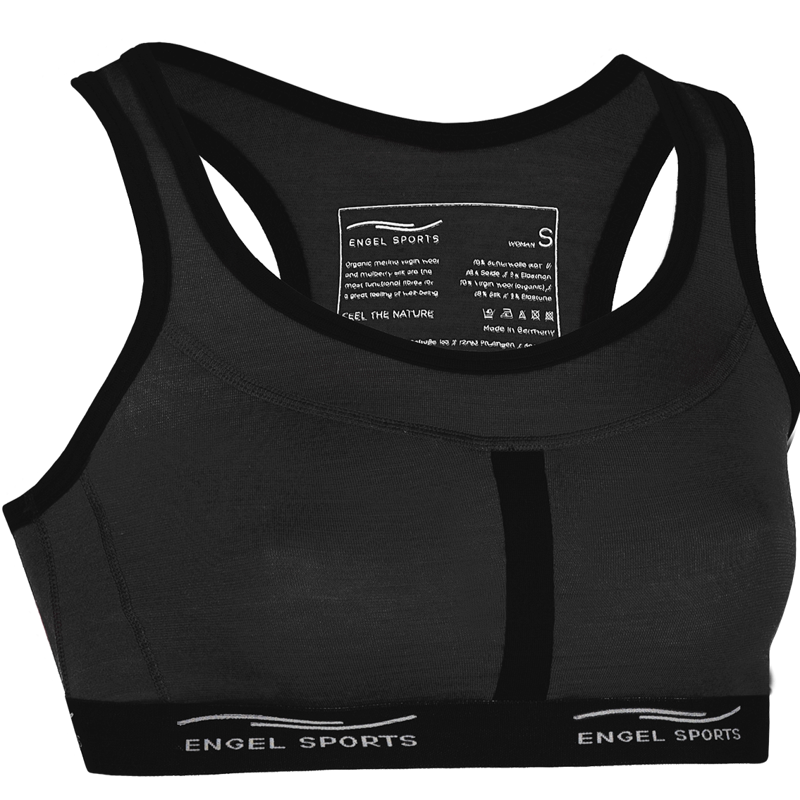 Sports Bras for Women Women's Tank Style Cotton Sports Bra, Black