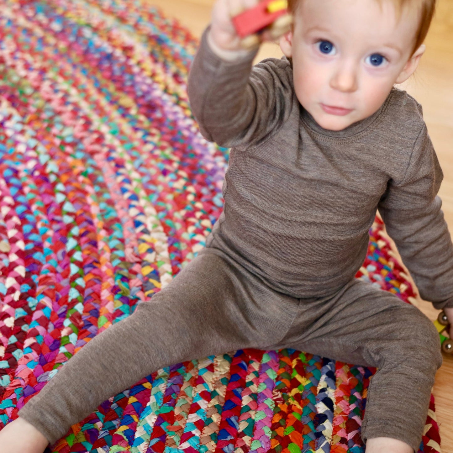 Charger l&amp;#39;image dans la galerie, Legging Engel pour bébé/tout-petit, laine mérinos/soie
