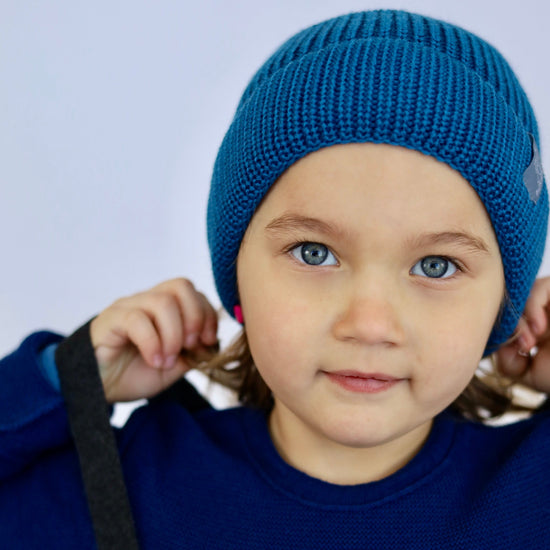Pickapooh Toddler/Child Knitted Hat, Merino Wool/Silk