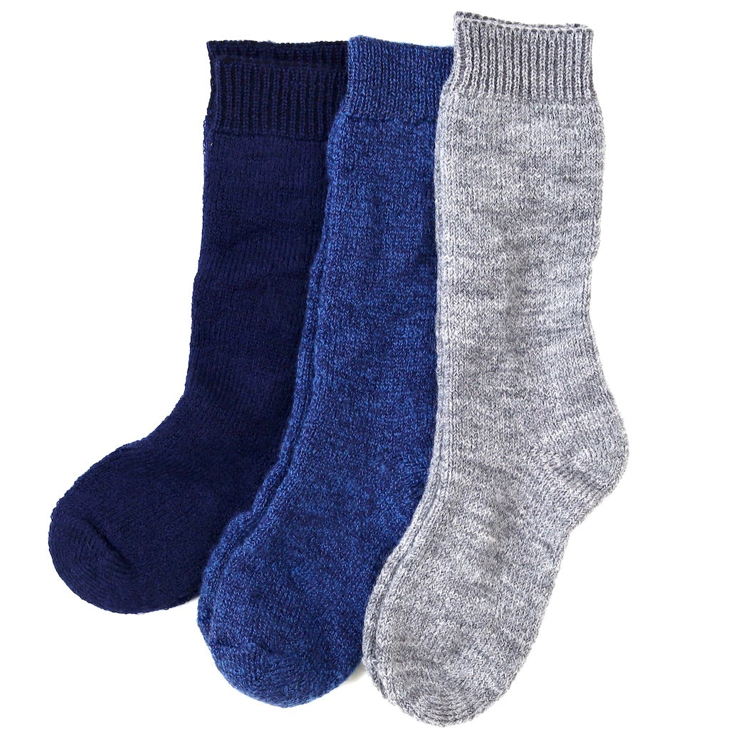 socks in natural fibres for children aged 6-teen  organic wool and cotton  socks for girls an boys aged 6-teen