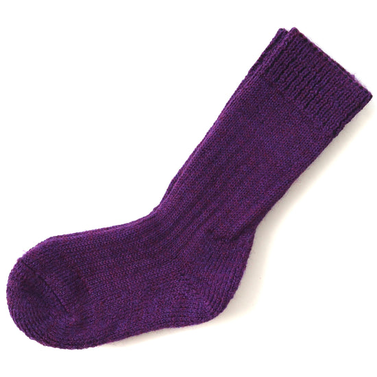 Hirsch Natur Child Sock, Mid-Weight, with Ribbed Cuff, Merino Wool