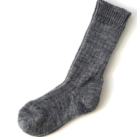 Load image into Gallery viewer, Hirsch Natur Child Sock, Mid-Weight, with Ribbed Cuff, Merino Wool
