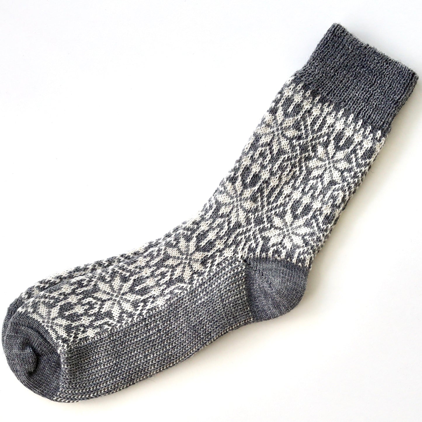 Load image into Gallery viewer, Hirsch Natur Unisex Norwegian Star Sock with Reinforced Sole, Merino Wool with Linen
