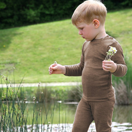 Engel Baby/Toddler Long-sleeved Shirt, Wool/Silk