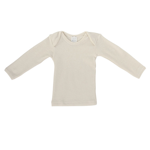 Load image into Gallery viewer, Hocosa Baby/Toddler Shirt Long Sleeve, Wool/Silk, Natural
