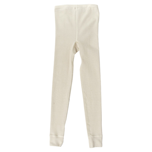 Hocosa Child Legging with Cuff, Natural, Merino Wool - Natural